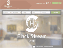 Tablet Screenshot of blackstreamhotel.com.br